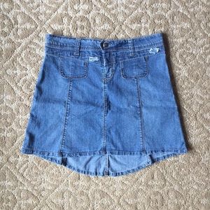 Candies Hi-Lo Denim Skirt Size 9 EUC